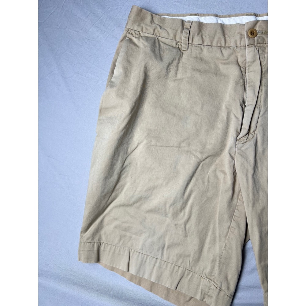 Polo Ralph Lauren Mens 36 Khaki Stretch Classic Fit Chino Shorts Cotton Blend - Picture 7 of 12